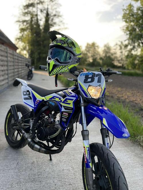 Sherco 77cc Stage 6 Big racing, Fietsen en Brommers, Brommers | Derbi, Zo goed als nieuw, Klasse B (45 km/u), Ophalen of Verzenden