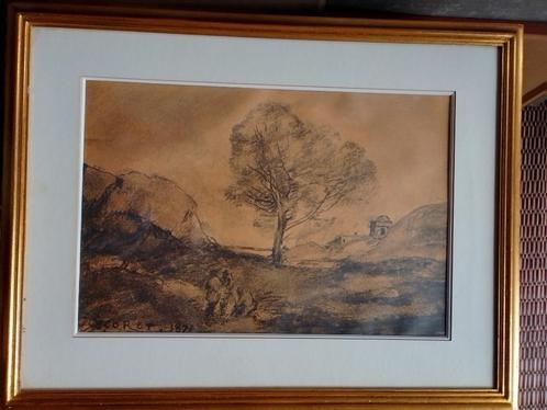 Camille Corot  1796 - 1875   Litho   Landschap, Antiek en Kunst, Kunst | Litho's en Zeefdrukken, Verzenden