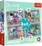 Lilo en Stitch 4 in 1 Puzzel - 35/48/54/70 stukjes - Disney, Kinderen en Baby's, Ophalen of Verzenden, Meer dan 50 stukjes, Nieuw