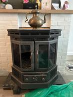 Gietijzeren houtkachel, Huis en Inrichting, Ophalen, Gebruikt, Houtkachel, Vrijstaand