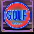 Gulf dealer grote neon USA showroom mancave decoratie neons, Table lumineuse ou lampe (néon), Enlèvement, Neuf