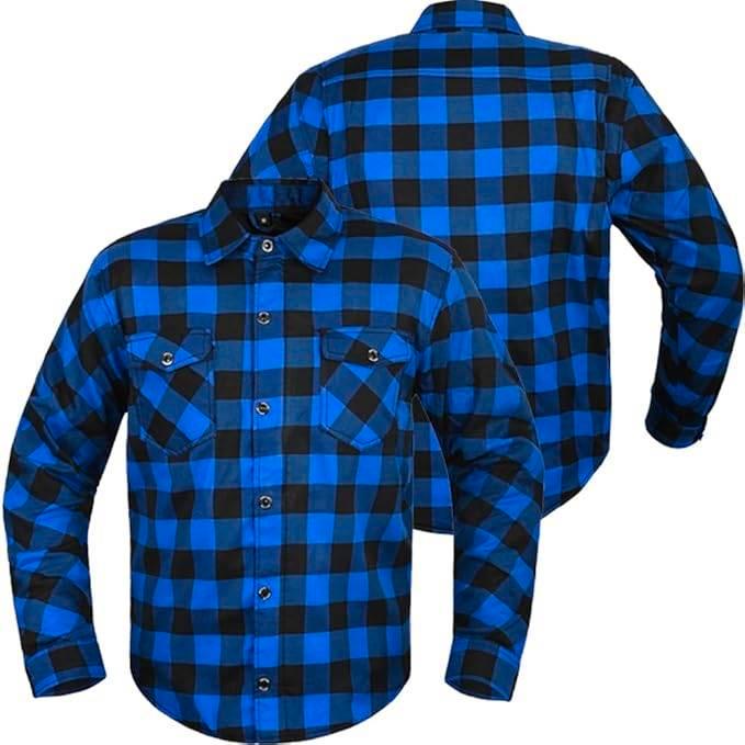 Chemise de moto en flanelle et Kevlar noir et blue neuf, Motos, Vêtements | Vêtements de moto, Manteau | tissu, Femmes, Hommes