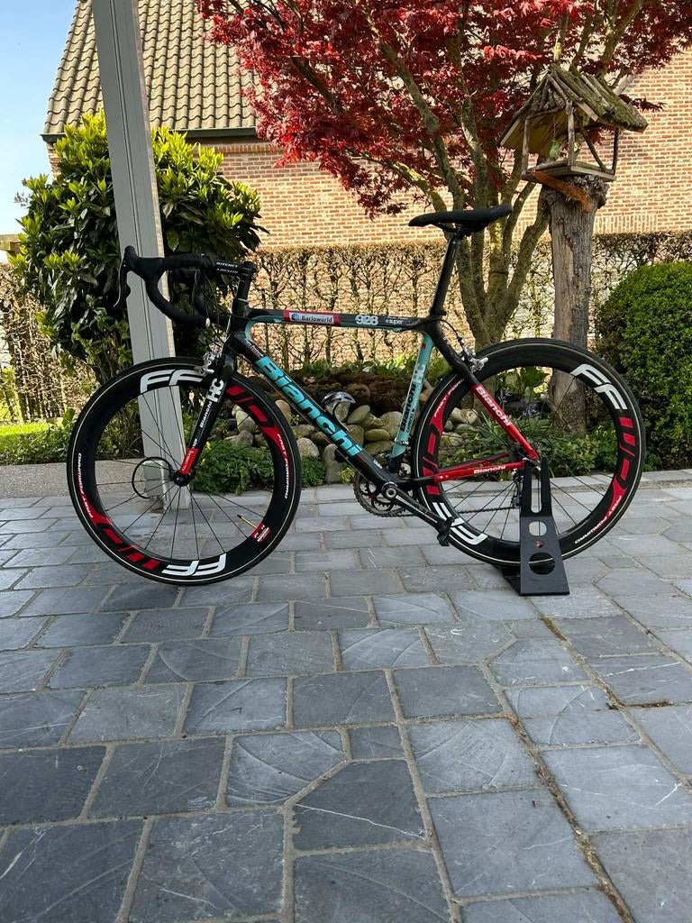 Full Carbon koersfiets Bianchi Team Barloworld 928, Fietsen en Brommers, Ophalen, Zo goed als nieuw