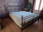 tweepersoonsbed, Huis en Inrichting, Slaapkamer | Bedden, Ophalen, Gebruikt, Tweepersoons, Metaal