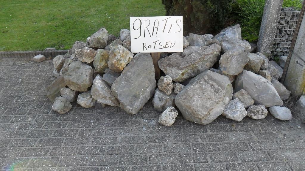 rotsen gratis, Tuin en Terras, Ophalen, Gebruikt