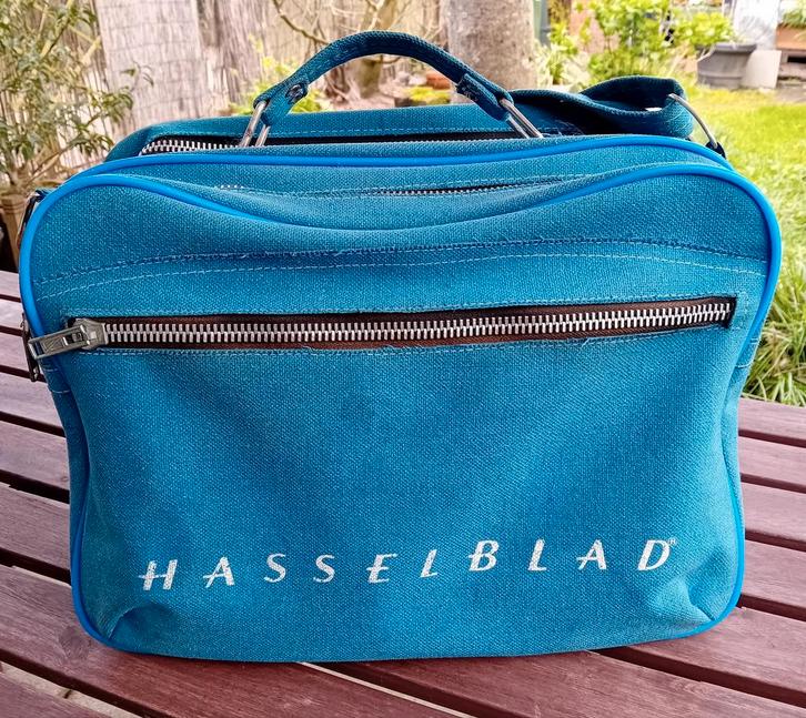 Hasselblad vintage canvas tas + lot cameras, accessoires., TV, Hi-fi & Vidéo, Photo | Sacs pour appareil, Enlèvement