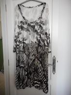 zwart / wit kleed twister MT 3 of 48/50, Kleding | Dames, Grote Maten, Ophalen of Verzenden, Wit