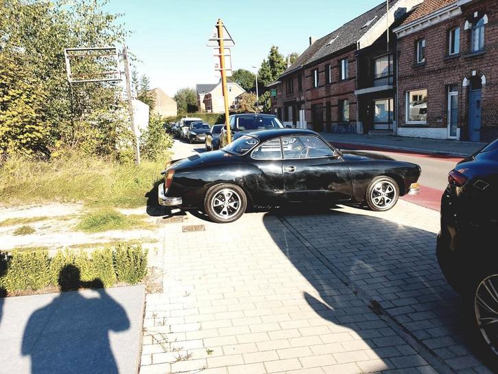 Oldtimer VW Karmann Ghia 1973, Autos, Volkswagen, Particulier, Essence, Coupé, 2 portes, Boîte manuelle, Noir, Cuir synthéthique