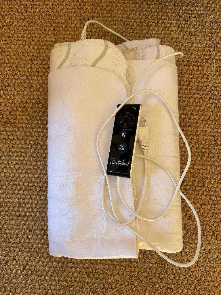 Couverture électrique Dreamland - couverture chauffante, Maison & Meubles, Enlèvement, Utilisé, Blanc, Textile