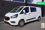 Ford Transit Custom 2.0 TDCI 130PK L2 Dubbele Cabine EURO 6, Parkeersensor, Wit, Bedrijf, 198 g/km