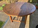 Tuintafel, Tuin en Terras, Tuintafels, Ophalen, Zo goed als nieuw, Rond, Teakhout