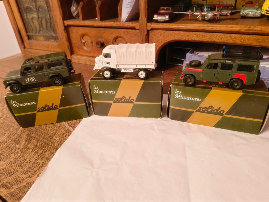 3x Solido Army vehicles, Hobby en Vrije tijd, Modelauto's | 1:43, Ophalen of Verzenden, Solido