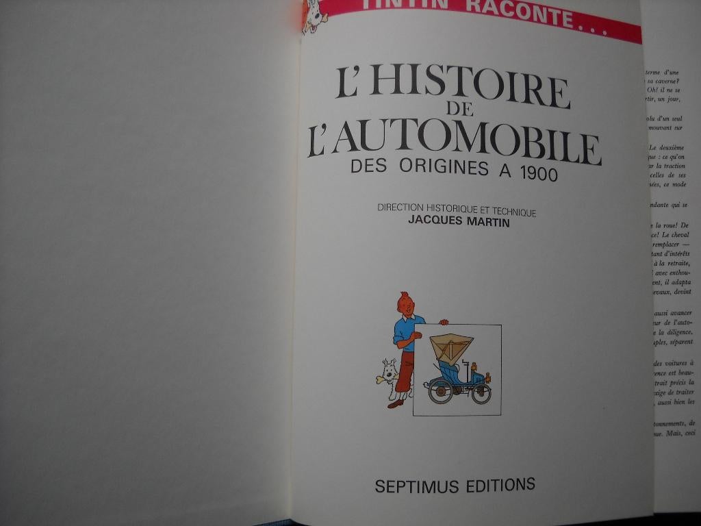 Tintin Raconte ... Histoire De L Automobile, Verzenden