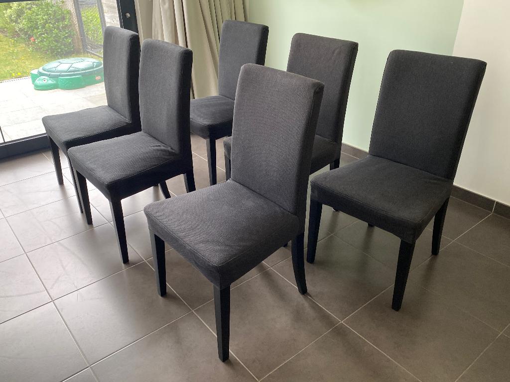 6x Stoelen bergmund, Maison & Meubles, Chaises, Gris, Comme neuf, Enlèvement, Cinq, Six Chaises ou plus