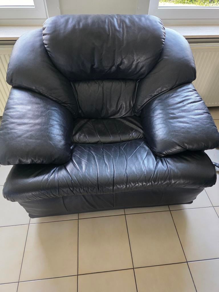 Canapés 3 places, 2 places, 1place + pouf, 100 à 125 cm, Banc droit, Enlèvement, Utilisé