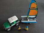 Lego City jeep met aanhangwagen, Ophalen of Verzenden, Complete set, Lego