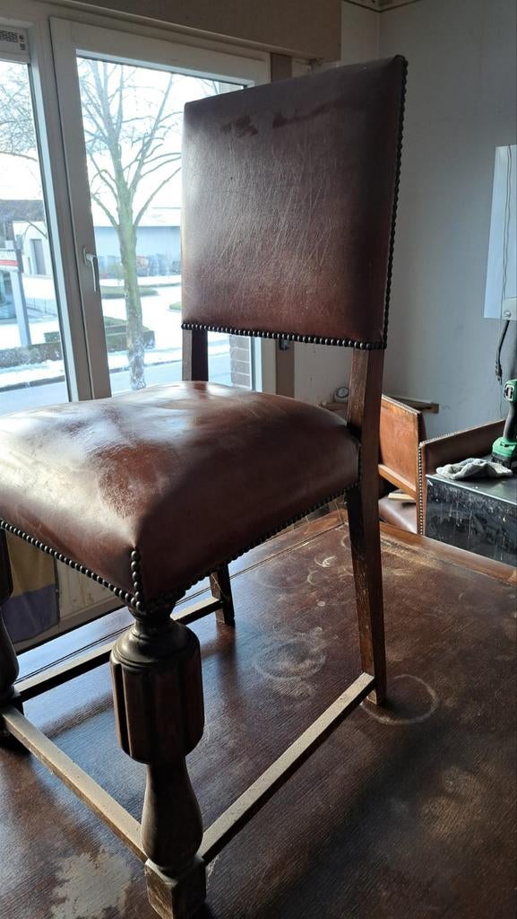 4 vintage antieke stoelen, Antiek en Kunst, Ophalen