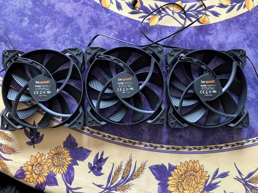 Lot de 3 be Quiet Pure Wings 2 de 140mm non PWM, Informatique & Logiciels, Refroidisseurs d'ordinateur, Enlèvement ou Envoi, Neuf