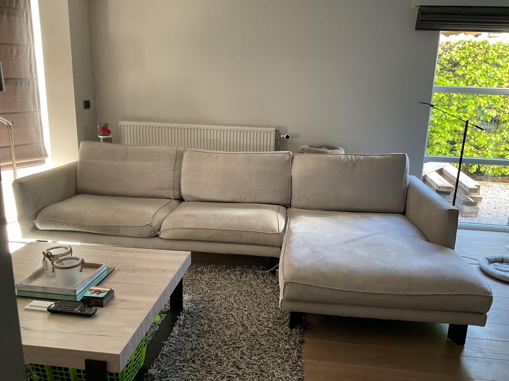 Hoeksalon, Ophalen, Gebruikt, Stof, Modern