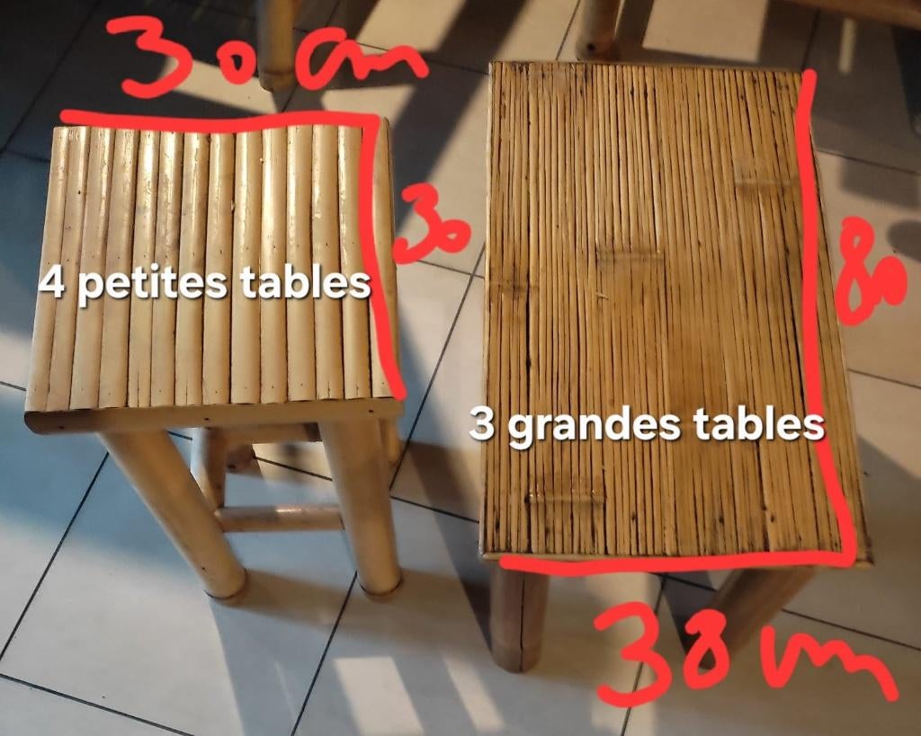 Ensemble en bambou, Ophalen