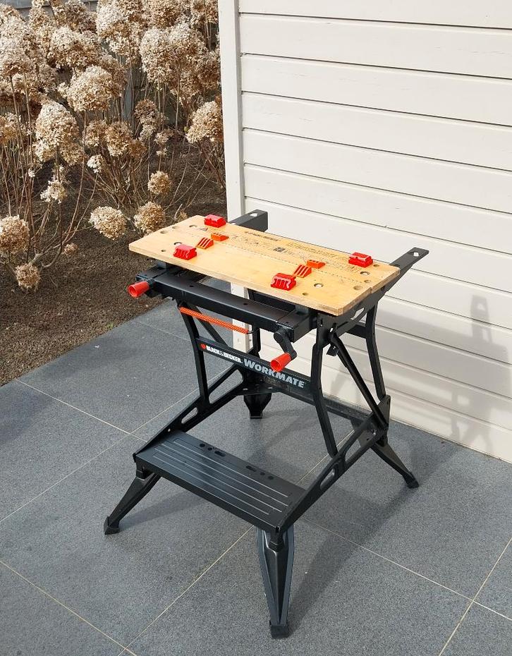 Workmate Black&Decker 550 opvouwbare werkbank, Bricolage & Construction, Établis, Comme neuf, Moins de 70 cm, Étau, Rabattable