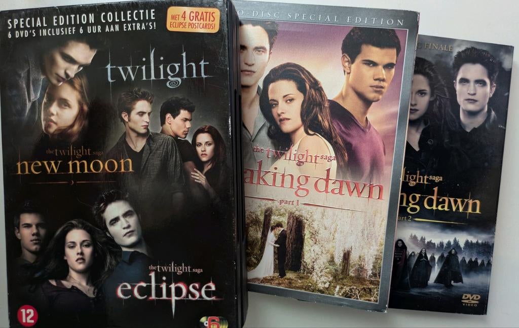 Collectie dvd's Twilight, CD & DVD, DVD | TV & Séries télévisées, Enlèvement ou Envoi, Utilisé, Science-Fiction et Fantasy, Coffret
