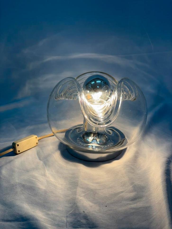 Vintage Peill & Putzler Futura Wave tafellamp jaren '70, Huis en Inrichting, Lampen | Losse lampen, Gebruikt, Ophalen of Verzenden