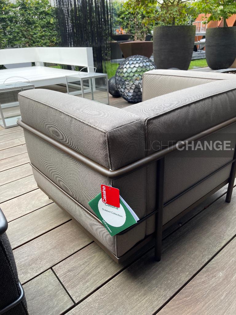 Cassina LC3 Outdoor stoelen NIEUW in doos OUTLET -46% -50%, Stoel, Tuinset, Ophalen, 2 zitplaatsen