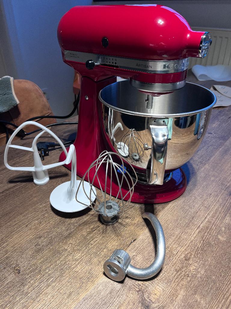 Kitchenaid Artisan 4,8l, Elektronische apparatuur, Keukenmixers, Zo goed als nieuw, 4 liter of meer, 3 snelheden of meer, Ophalen