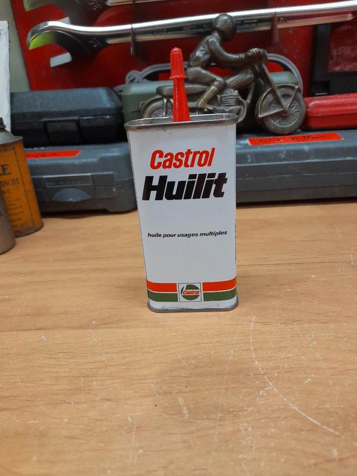 ancienne burette huile vide castrol huilit, Collections, Marques & Objets publicitaires, Utilisé, Autres types, Envoi