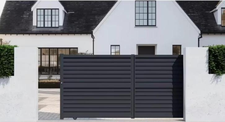 schuifpoort CERIL, Tuin en Terras, Tuinpoorten, Gebruikt, Schuifpoort, Aluminium, Ophalen