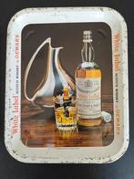 3 Whisky white label dienbladen met mooie patina, Diversen, Ophalen