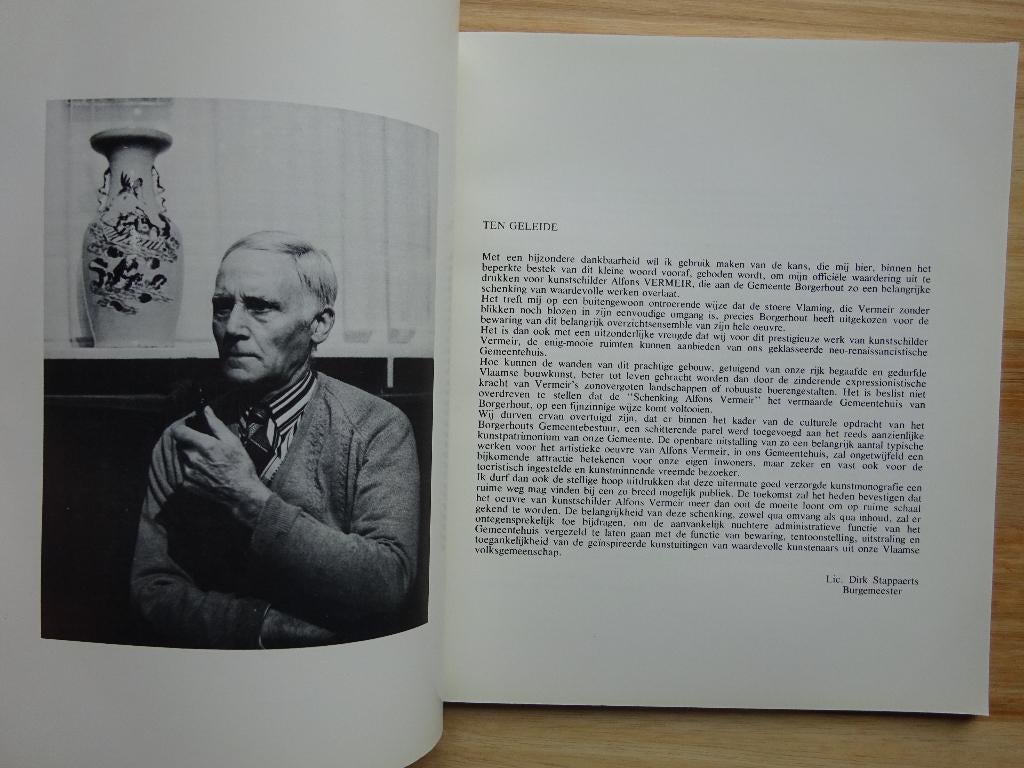 Alfons Vermeir, 1978, De schenking, Borgerhout, Ophalen of Verzenden, Gelezen, Schilder- en Tekenkunst