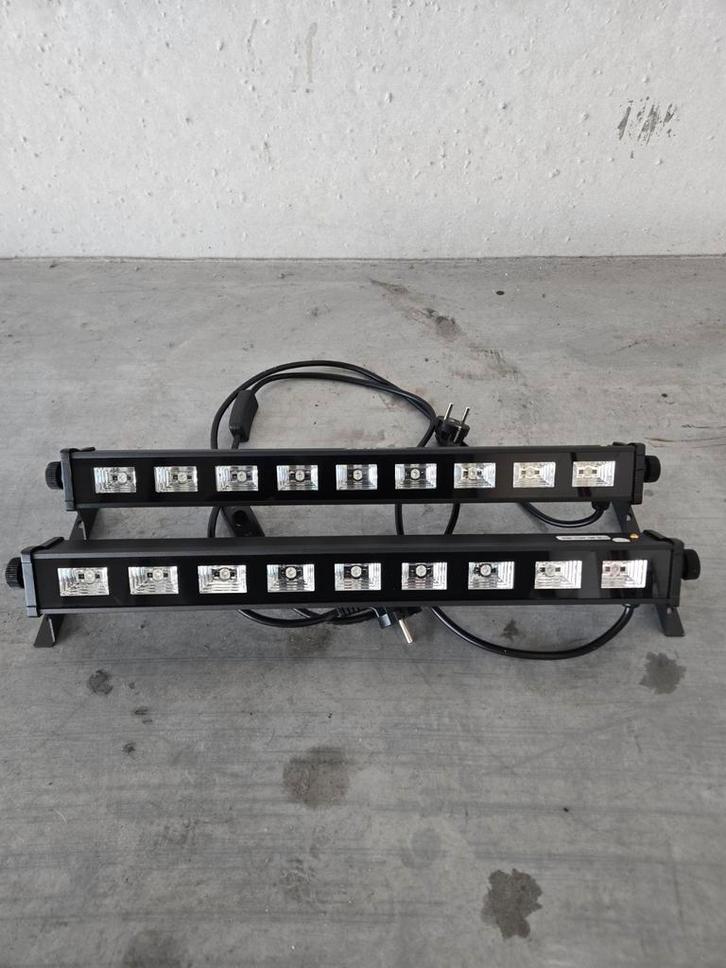 Barre UV LED IBIZA 9×3W comme neuve, Musique & Instruments, Lumières & Lasers, Comme neuf, Lumières, Couleur, Enlèvement ou Envoi