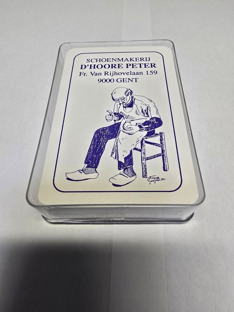 Speelkaarten SCHOENMALERIJ D´HOORE Fr. Van Rijhovelaan Gent, Ophalen of Verzenden