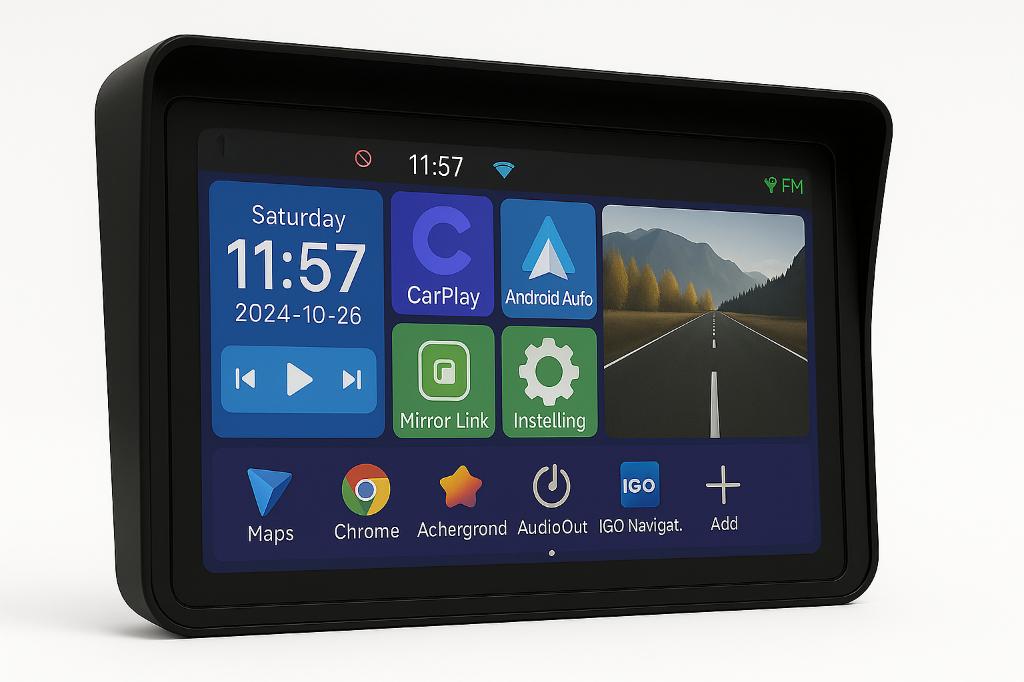 9” Android Tablet Navigatiesysteem – Draadloos Android Auto, Neuf, Info@drktech.be, Enlèvement ou Envoi, Oosterwennel 35 Genk