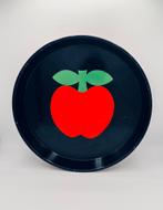 Ronde metalen plateau met appel, Verzamelen, Ophalen of Verzenden, Huis en Inrichting