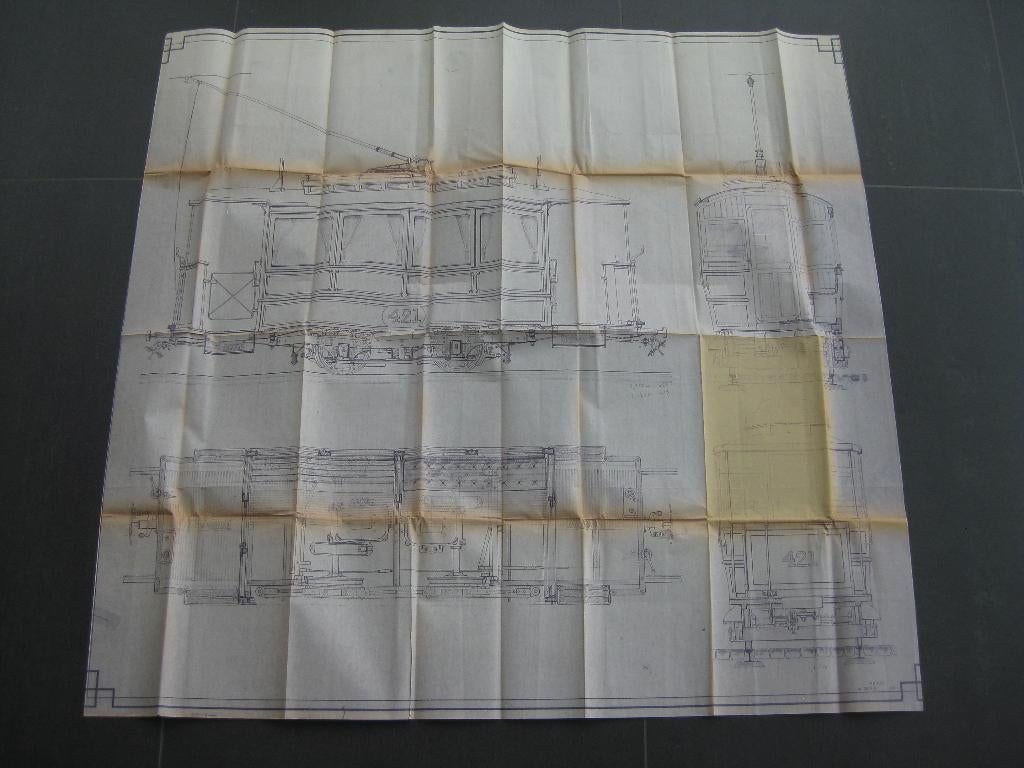 Les Tramways Bruxellois motrice 421 – 1974 collector vintage, Enlèvement ou Envoi, Tram