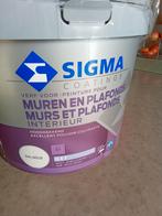 Muur en plafondverf gebroken wit.1/4 gebruikt.,, Ophalen