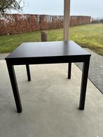 Eettafel vierkant zwart, Tuin en Terras, Ophalen, Zo goed als nieuw, Vierkant