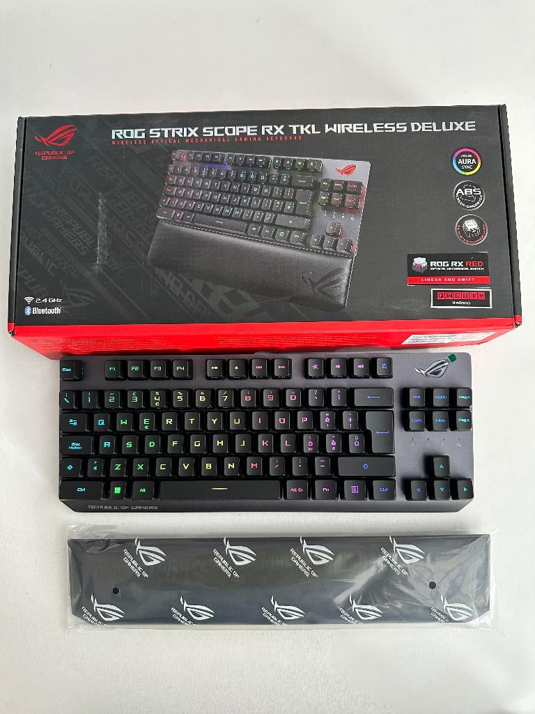 ASUS Rog Strix Scope RX TKL Wireless Deluxe clavier gaming, Informatique & Logiciels, Claviers, Neuf, Qwerty, Sans fil, Clavier gamer