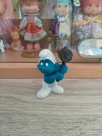 schtroumpfs smurf 20039 avec son maillet foncé, Collections, Schtroumpfs, Envoi, Comme neuf, Schtroumpf Costaud, Poupée, Figurine ou Peluche