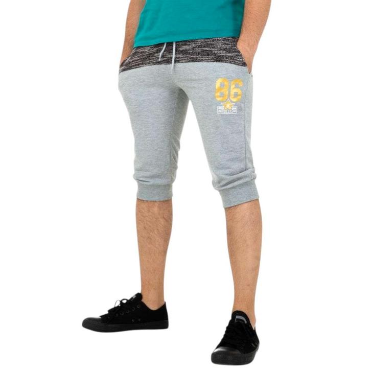 Nanqier korte jogging broek grijs, maat S, Kleding | Heren, Broeken en Pantalons, Nieuw, Maat 46 (S) of kleiner, Grijs, Verzenden
