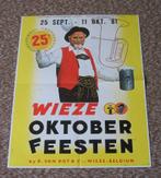 WIEZE AFFICHE 25 STE OKTOBERFEESTEN 1981, Ophalen of Verzenden, Zo goed als nieuw