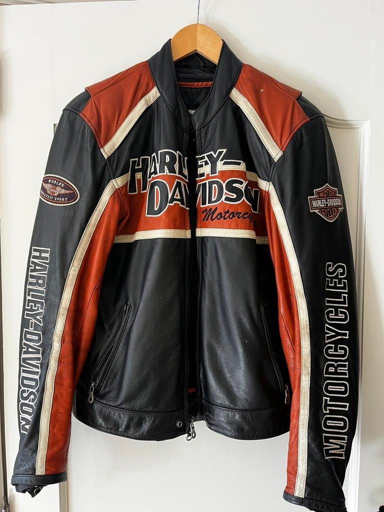 Lederen Harley Davidson motorvest ! Maat S, Ophalen of Verzenden, Tweedehands, Dames, Jas | leer