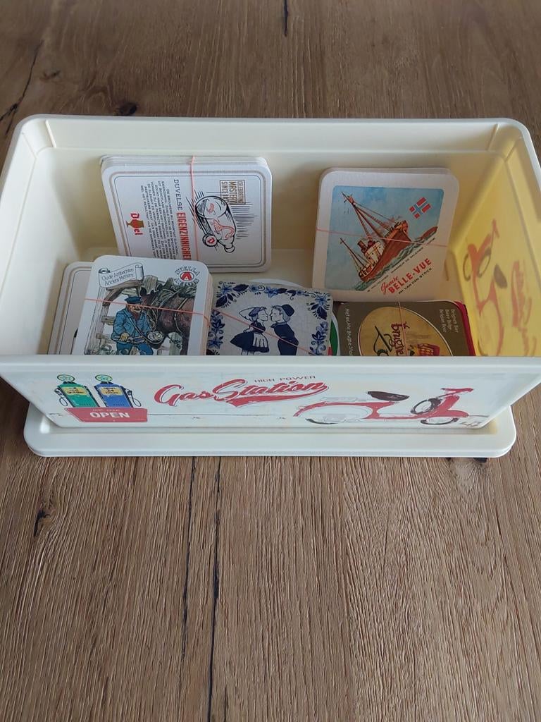 Bierviltjes verzameling, Ophalen