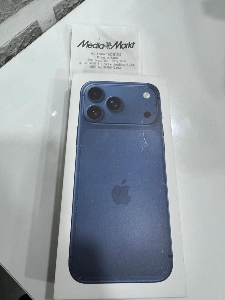 Iphone 17 Pro Max, 256 giga boîte scellée garantie, Télécoms, Téléphonie mobile | Apple iPhone, Neuf, 256 GB, Sans abonnement