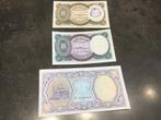 Egypte 3 verschillende bankbiljetten, Ophalen of Verzenden, Egypte