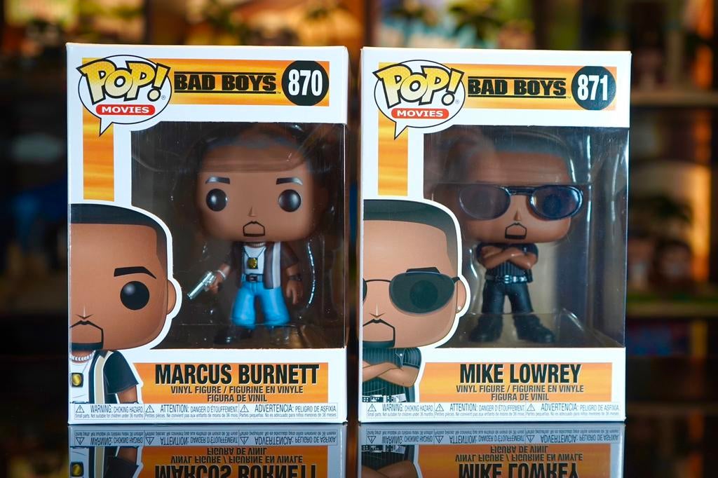 Funko Pop Bad Boys Marcus Burnett #870 & Mike Lowrey #871, Collections, Jouets miniatures, Comme neuf, Enlèvement ou Envoi