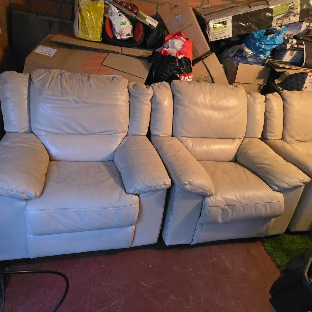 Lederen salon, Ophalen, Gebruikt, Leer